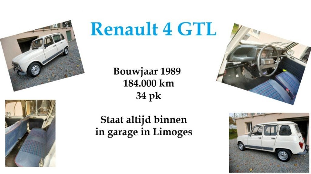 mooie Renault 4  GTL 1989, Auto's, Beige, Overige kleuren, Particulier, 32 pk