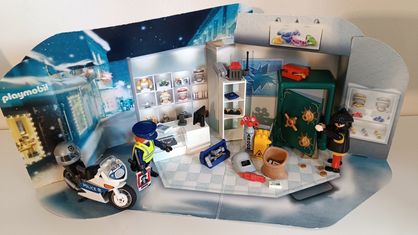 Z.g.a.n. Playmobil 9007 Adventskalender Op heterdaad betrapt, Ophalen of Verzenden, Gebruikt