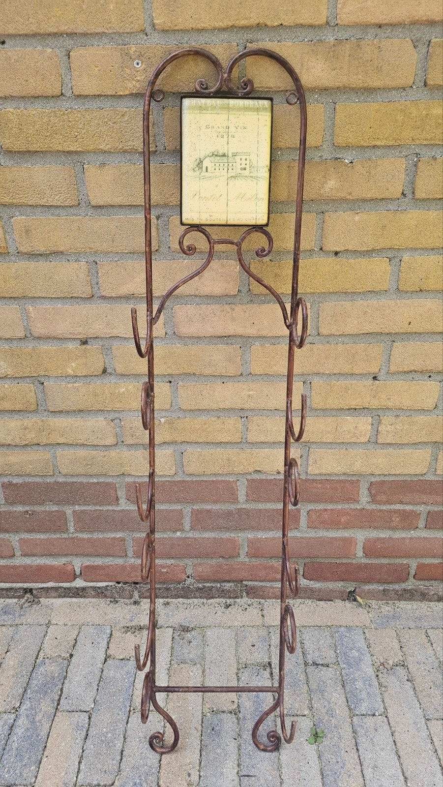 brocante wijnrek, Huis en Inrichting, Woonaccessoires | Wijnrekken, Gebruikt, 5 tot 15 flessen, Ophalen of Verzenden, 75 – 100