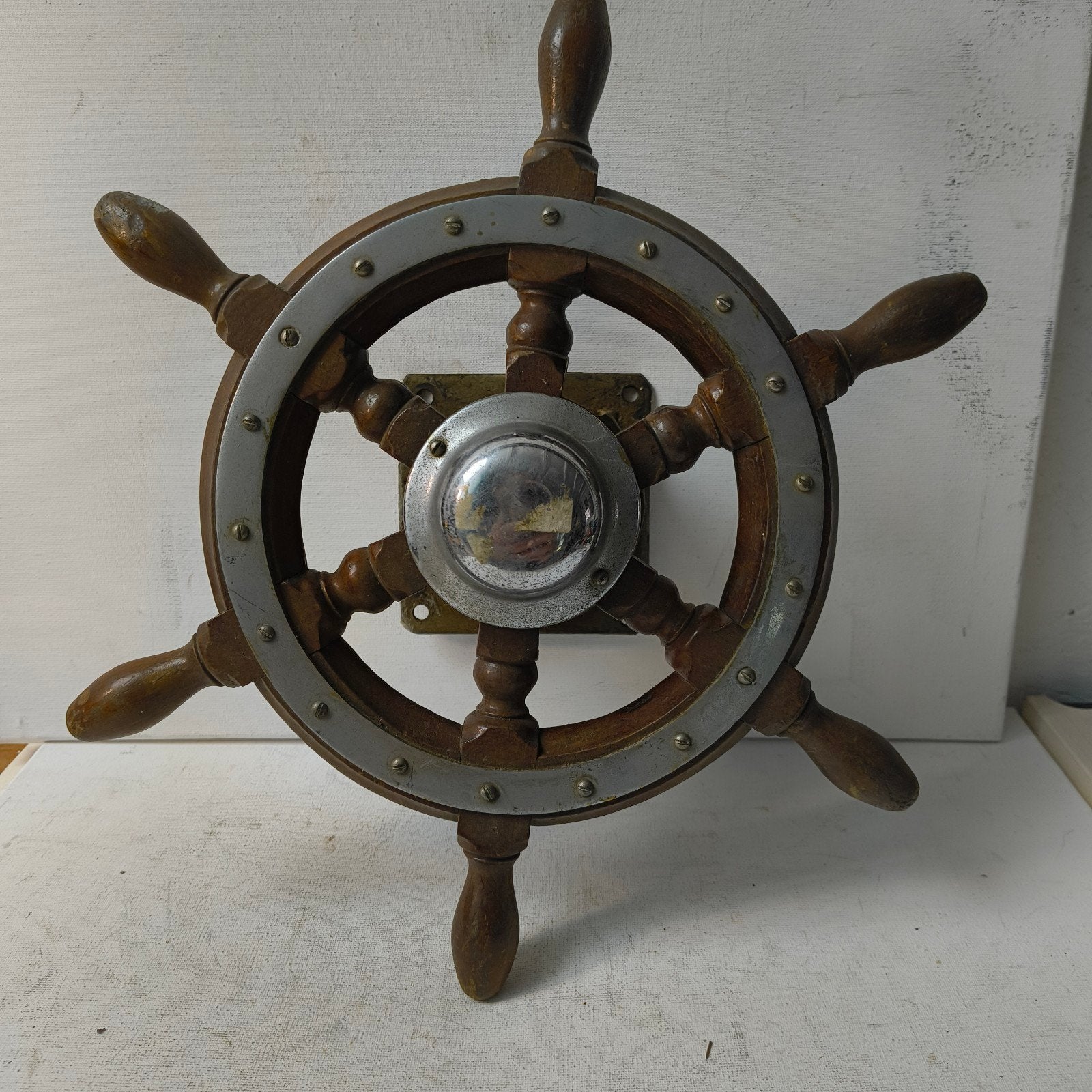Antiek scheepstuur mechanisch/ketting, Verzamelen, Scheepvaart, Ophalen of Verzenden, Motorboot of Zeilboot, Gebruiksvoorwerp