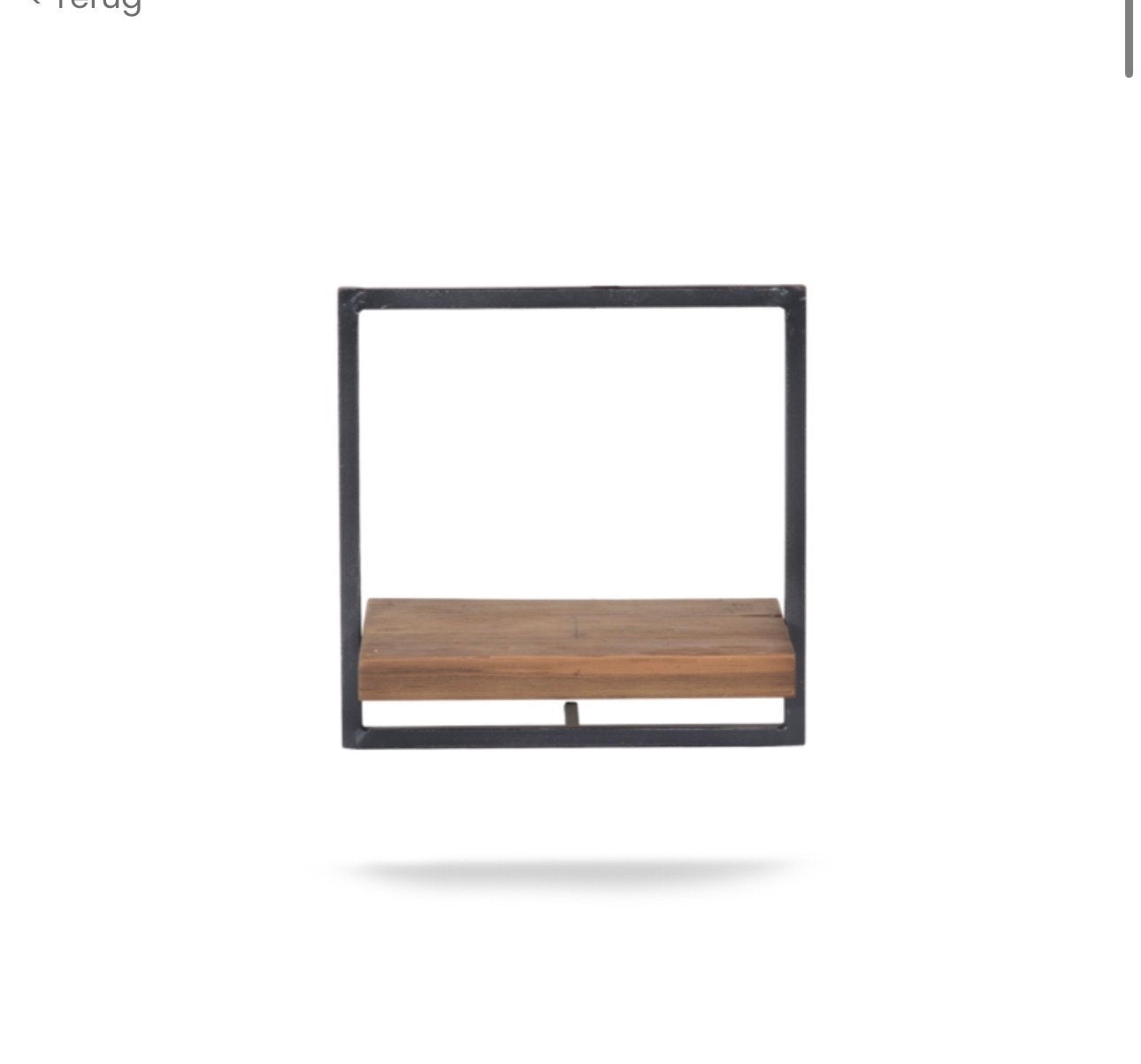 d-Bodhi Shelfmate Wandrek - Reclaimed Teakhout & Metaal, Ophalen of Verzenden, Gebruikt