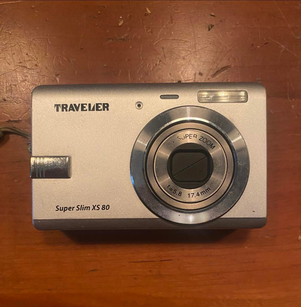 Traveler Super Slim XS 80 Compact Camera, Gebruikt, Compact, Ophalen of Verzenden, Overige Merken