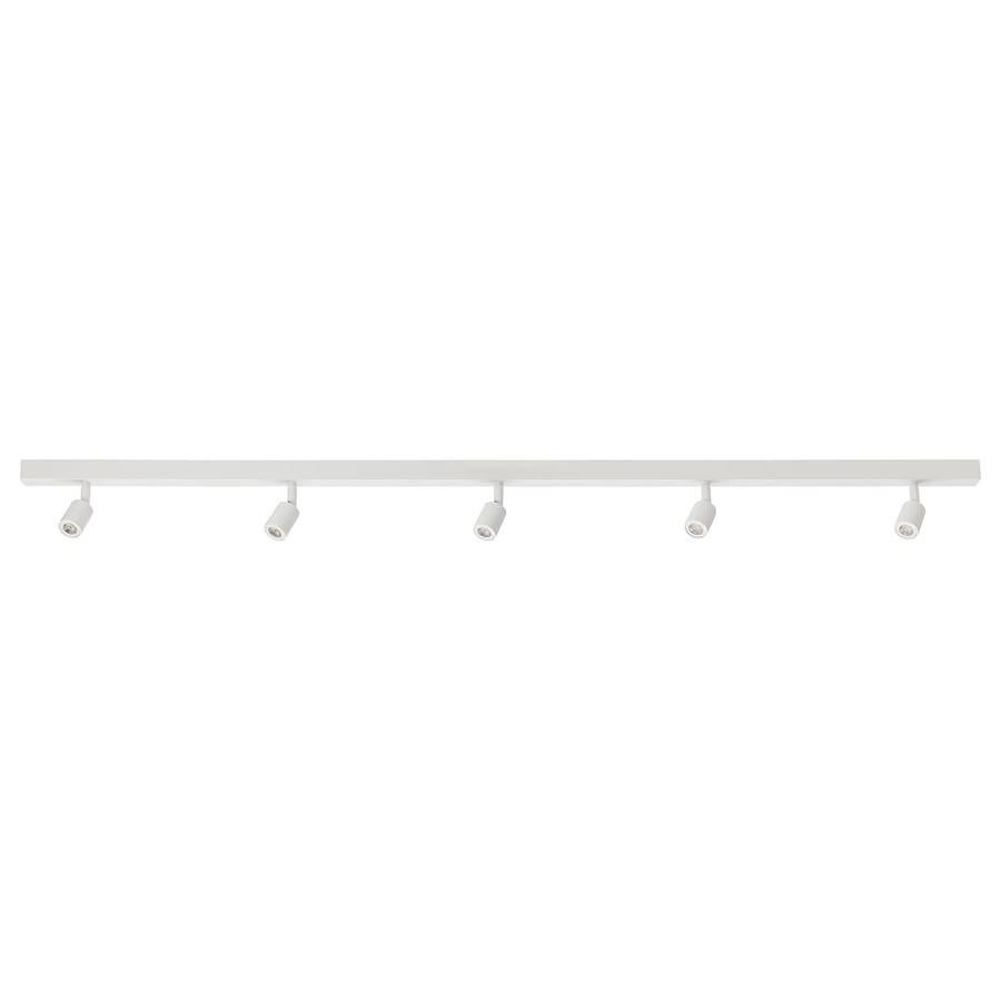 Witte LED IKEA Bave Plafondspot met 5 Spots - Modern Design, Huis en Inrichting, Lampen | Spots, Ophalen, Metaal of Aluminium