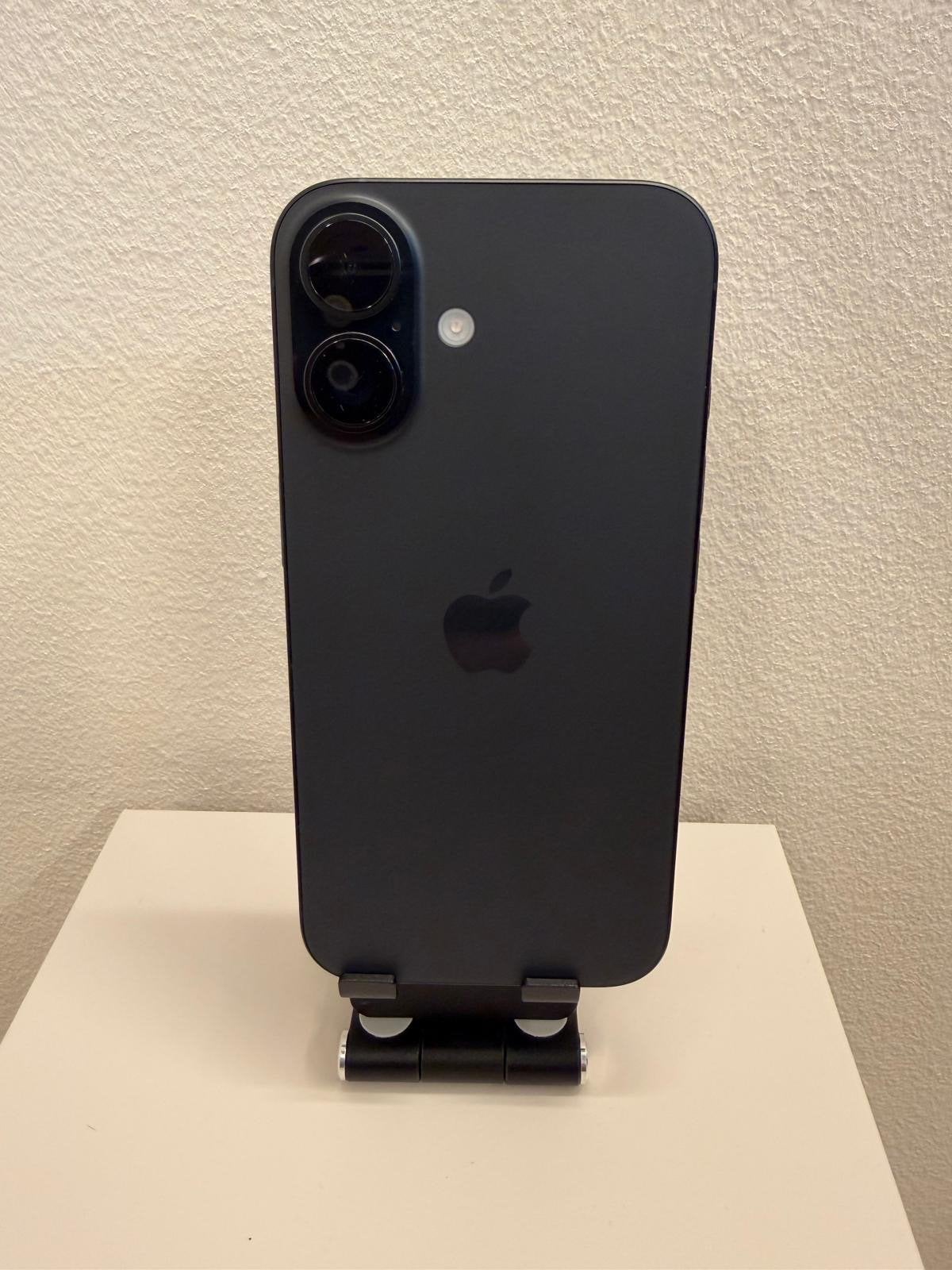 iPhone 16 Zwart in Nieuwstaat met eSIM, Telecommunicatie, Mobiele telefoons | Apple iPhone, 128 GB, Apple, Zwart, IPhone 16
