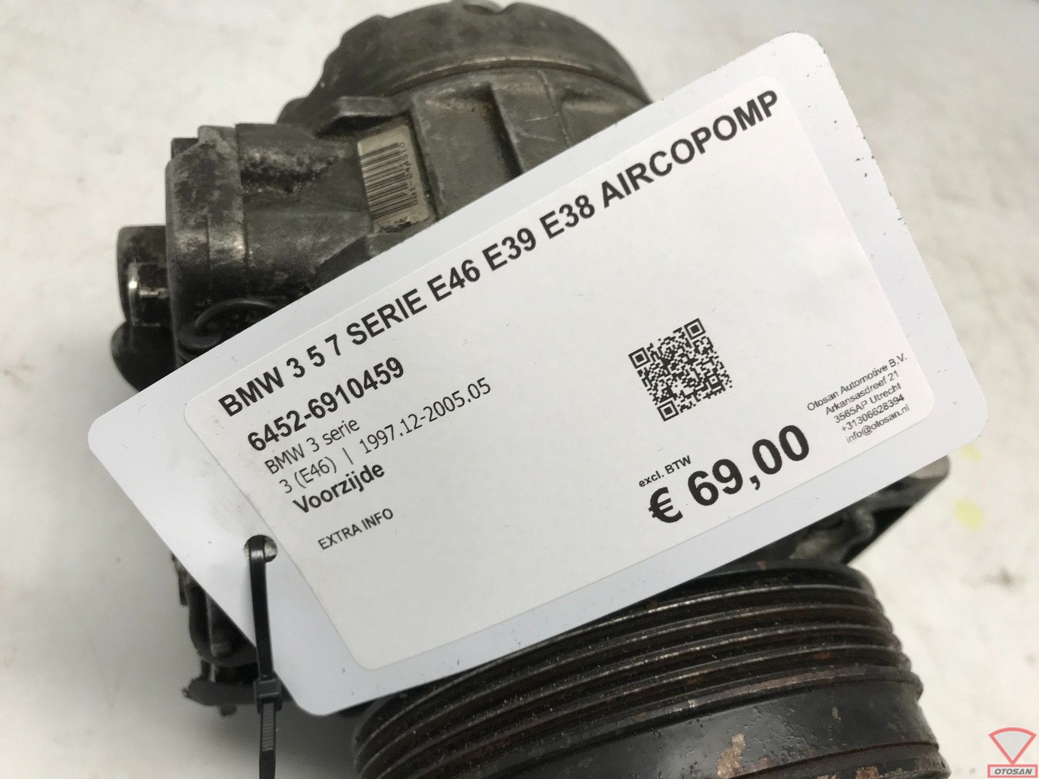 BMW 3 5 7 E46 E39 E38 Aircopomp Airco Pomp 6452-6910459, Auto-onderdelen, Petuelring 130
80788  Munich, DE, Gebruikt, Info@bmw.de