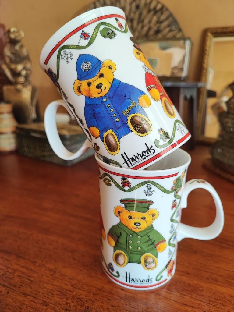 Harrods Knightsbridge England Teddy Bear beker set (vtg?), Ophalen of Verzenden, Nieuw