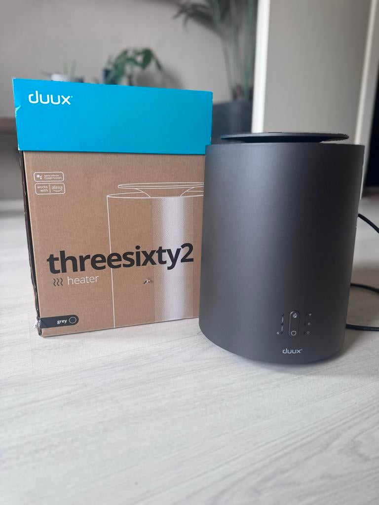 Duux Threesixty 2 Smart-kachel - Compact en Krachtig, Ophalen, 30 tot 80 cm, Minder dan 60 cm, 800 watt of meer