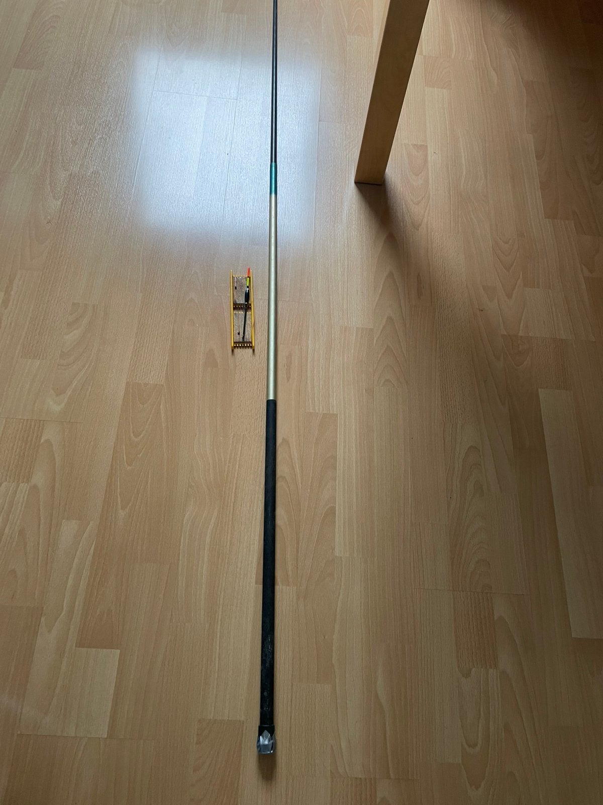 3 meter hengeltje met vistuigje 4 euro, Ophalen, Gebruikt, Vaste hengel