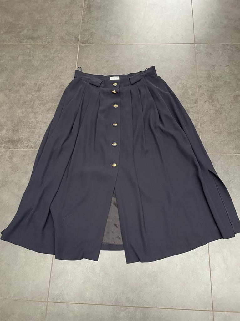 Basler  donkerblauwe lange gevoerde rok maat 44, Ophalen of Verzenden, Zo goed als nieuw, Maat 42/44 (L), Blauw