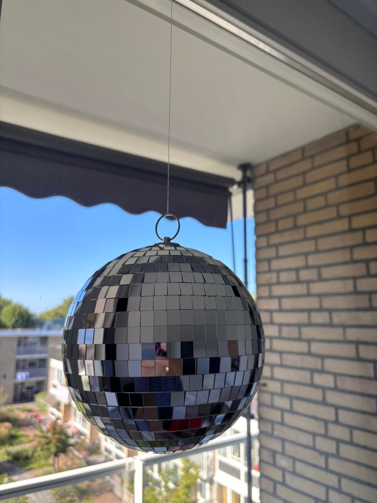 Grote discobal - Feestdecoratie, Ophalen of Verzenden, Zo goed als nieuw, Modern, Glas
