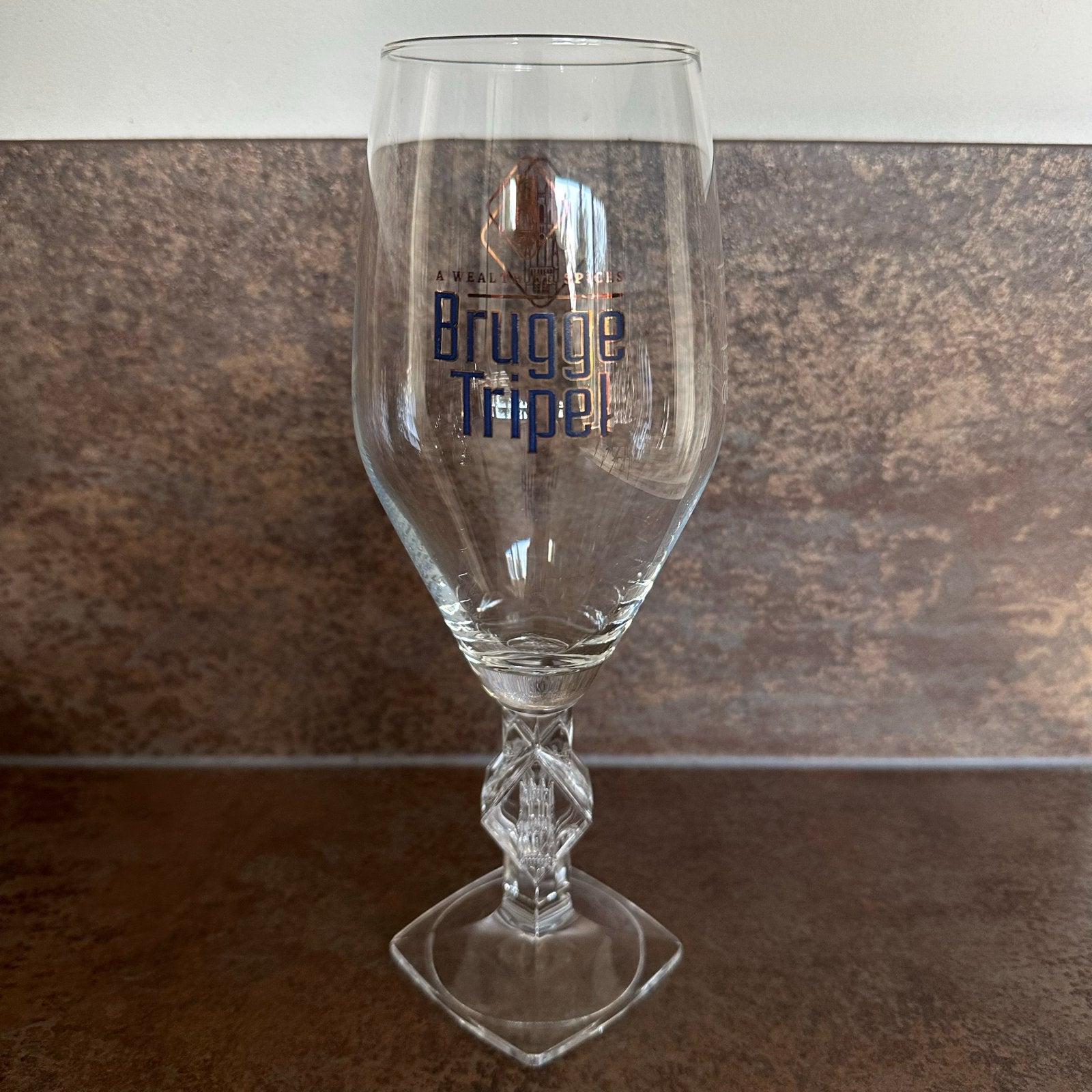Brugge Tripel Bierglas - Zo goed als nieuw, Ophalen of Verzenden, Zo goed als nieuw, Glas