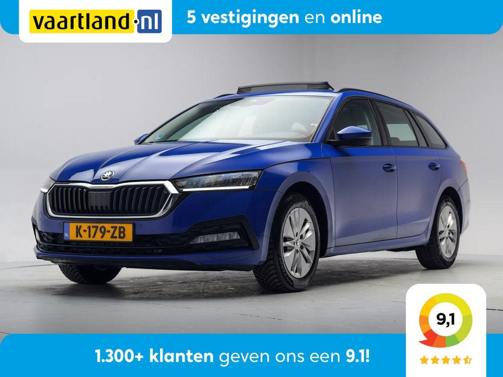Skoda Octavia 1.0 TSI Business Edition [ Pano Navi Virtual T, 21 km/l, Gebruikt, Blauw, Origineel Nederlands