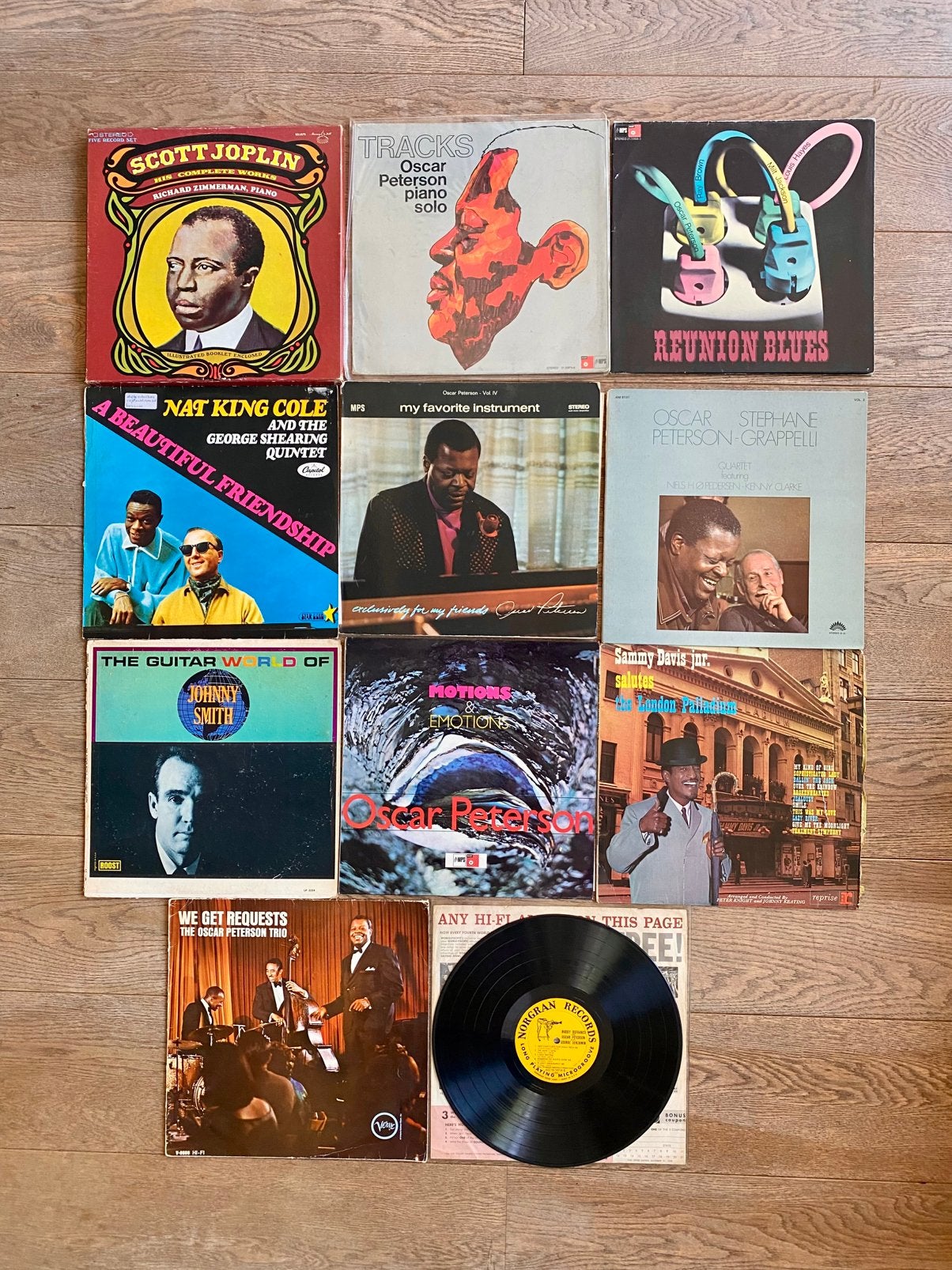11 x jazz album op vinyl oa Oscar Peterson, LP, Gebruikt, Ophalen of Verzenden, 12 inch