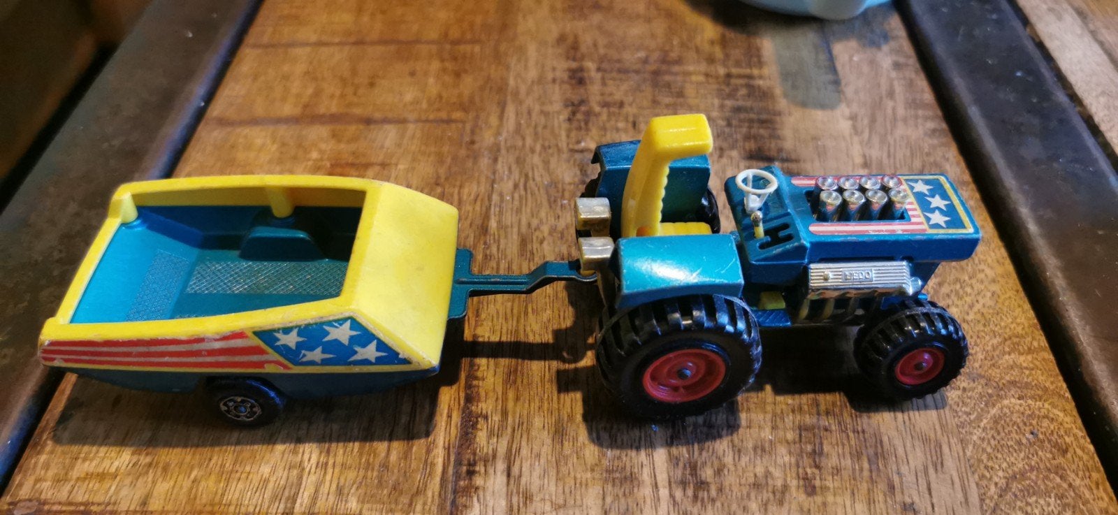 Zeldzame Matchbox Super Kings K-3 Tractor Trailer Combi, Ophalen of Verzenden, Gebruikt
