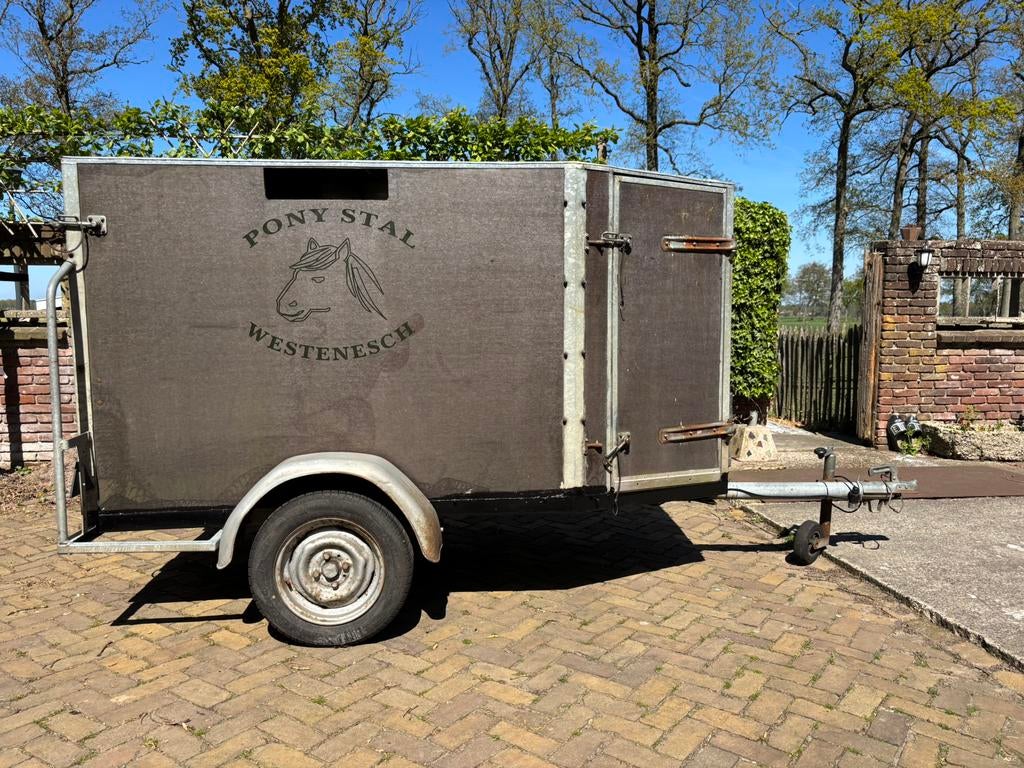 Mooie degelijke kleinveetrailer veekar schapenkar veewagen, Ophalen, Gebruikt