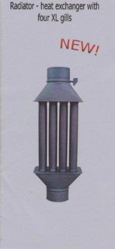 Warmtewisselaar, boiler voor rookkanaal van Ø 120,130,150 mm, Hoog rendement (Hr), Overige typen, Nieuw, Minder dan 60 cm