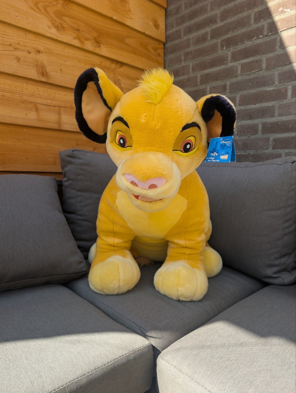 Grote Simba Knuffel - Disney Leeuwenkoning Pluche, Ophalen, Disney, Disney, Geel
