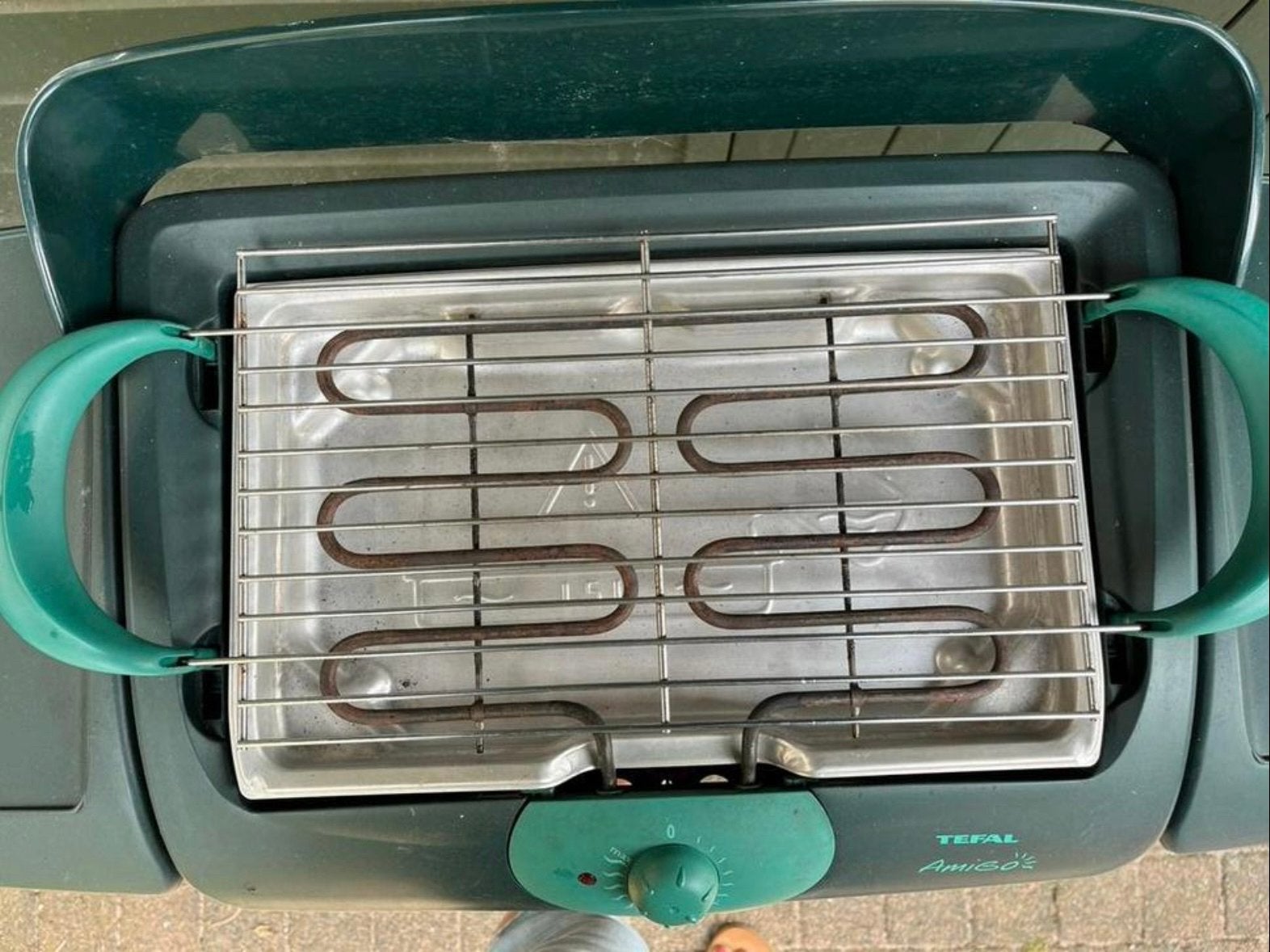Tefal Amigo's elektrische barbecue met standaard, Ophalen, Gebruikt