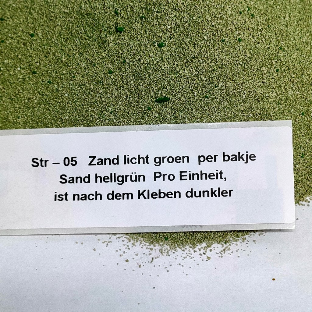 modeltrein Str – 05  gekleurd zand licht groen, Overige merken, Gelijkstroom, Natuur, Nieuw