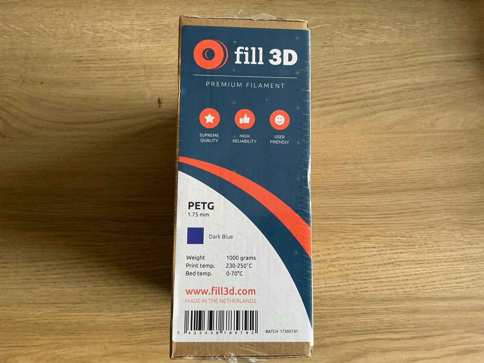 Donkerblauw PETG Filament 1.75mm - Premium Kwaliteit, Computers en Software, Ophalen, Nieuw, Filamentrollen