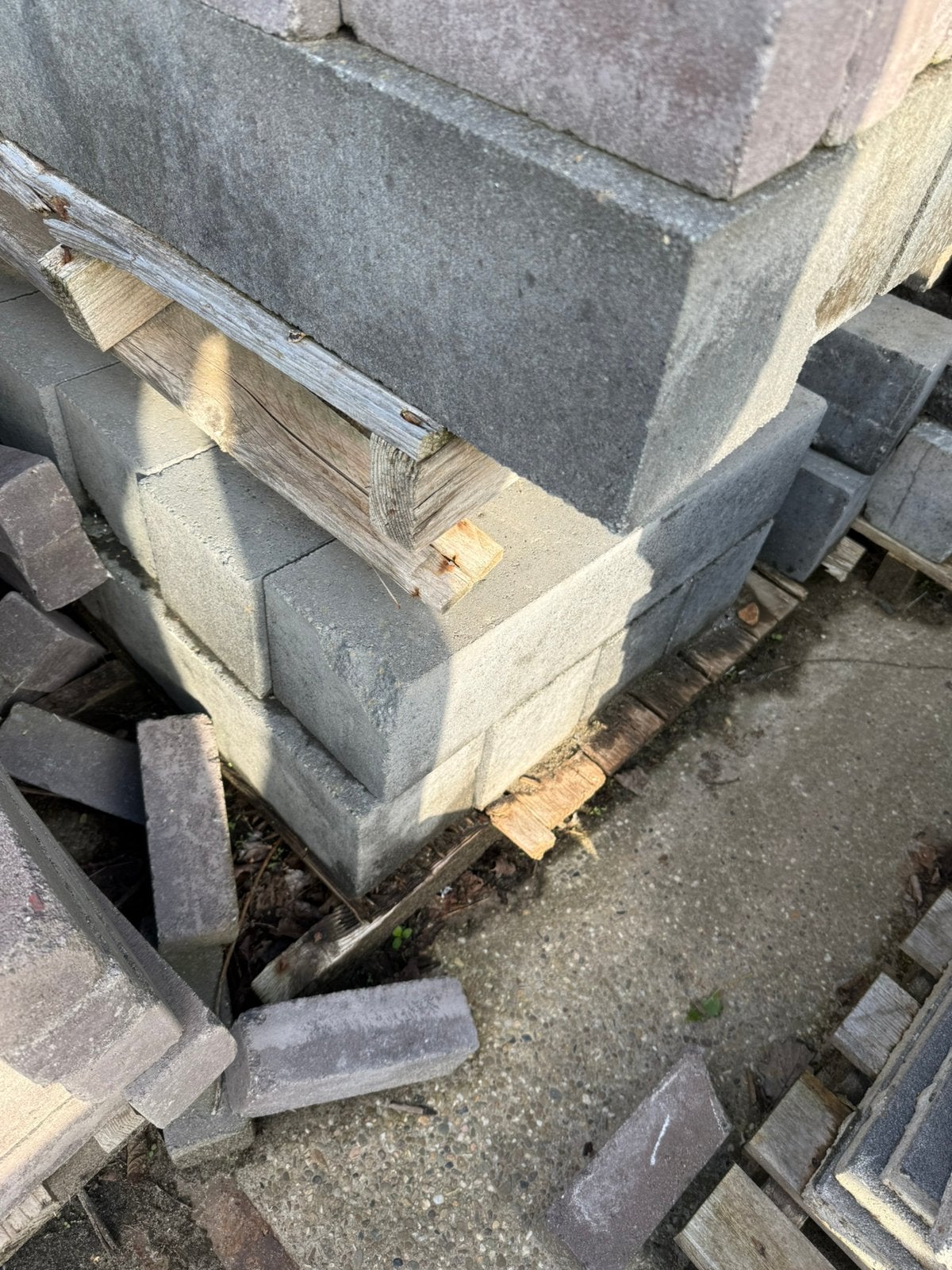 Stapelblokken-muurblok 15x15x60 antraciet, Tuin en Terras, Ophalen, Blok, Nieuw, Minder dan 25 cm