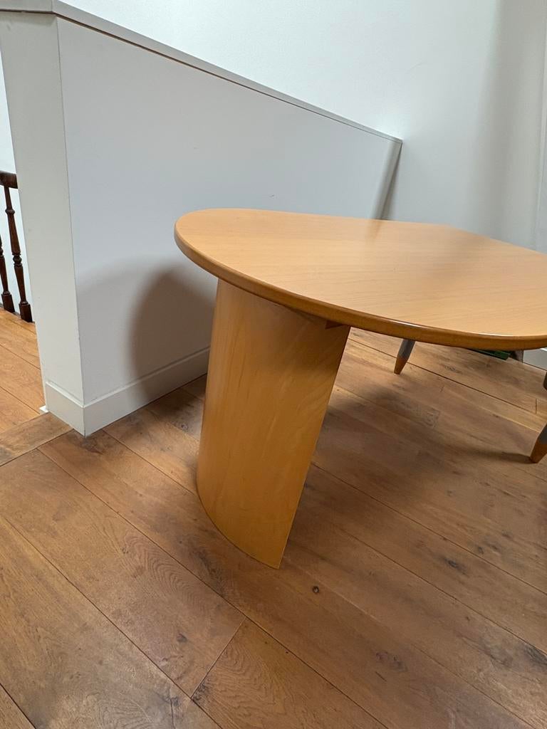 Houten eettafel met unieke poten, Gebruikt, 100 tot 150 cm, 50 tot 100 cm, Overige vormen