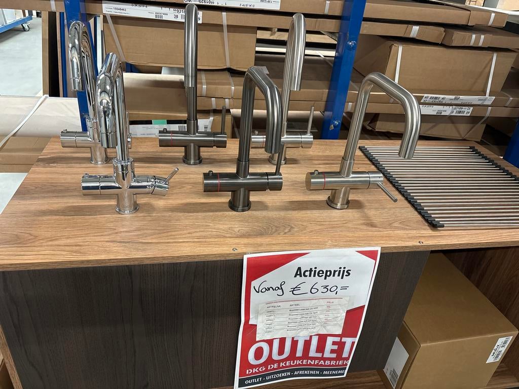 Selsiuz kokend water kranen - Outlet Bruynzeel Keukens, Ophalen, Nieuw