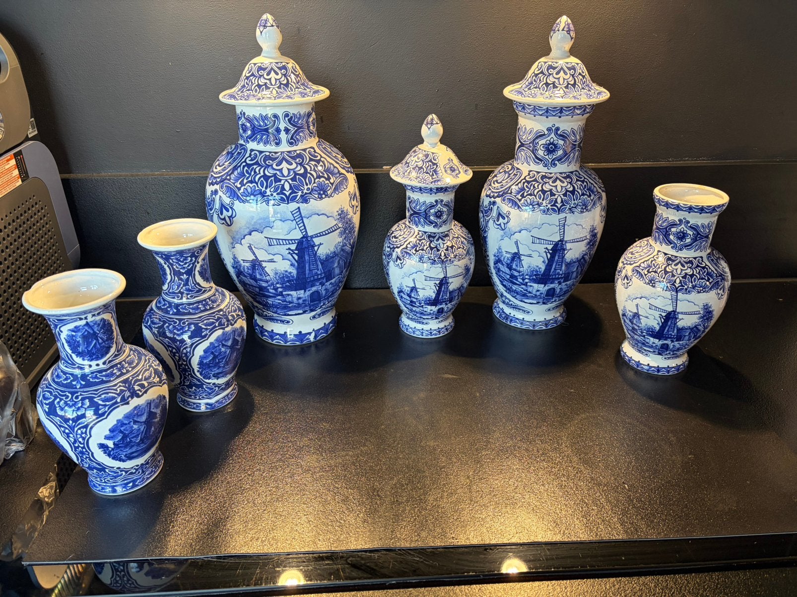 Delfsblauwe vazen, Antiek en Kunst, Ophalen of Verzenden