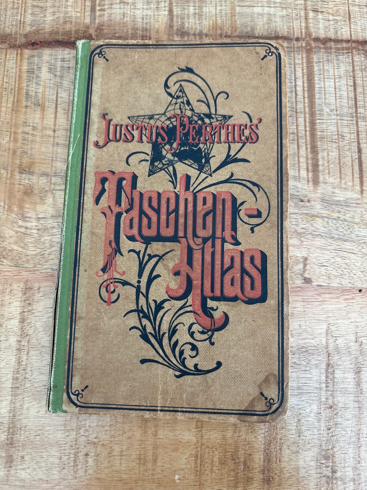 Justus Perthes Taschen Atlas - Antieke Landkaart, Boeken, Atlassen en Landkaarten, Gelezen, Overige atlassen, Ophalen of Verzenden
