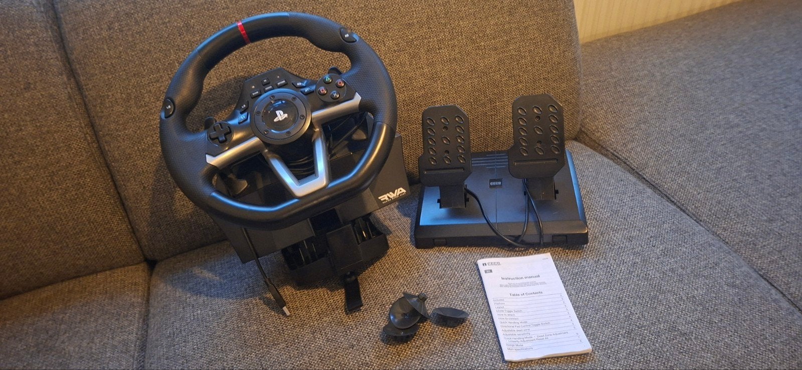 Hori RWA Racestuur en Pedalen voor PS4/PC -Zo goed als nieuw, Ophalen, Racestuur, Zo goed als nieuw, Hori