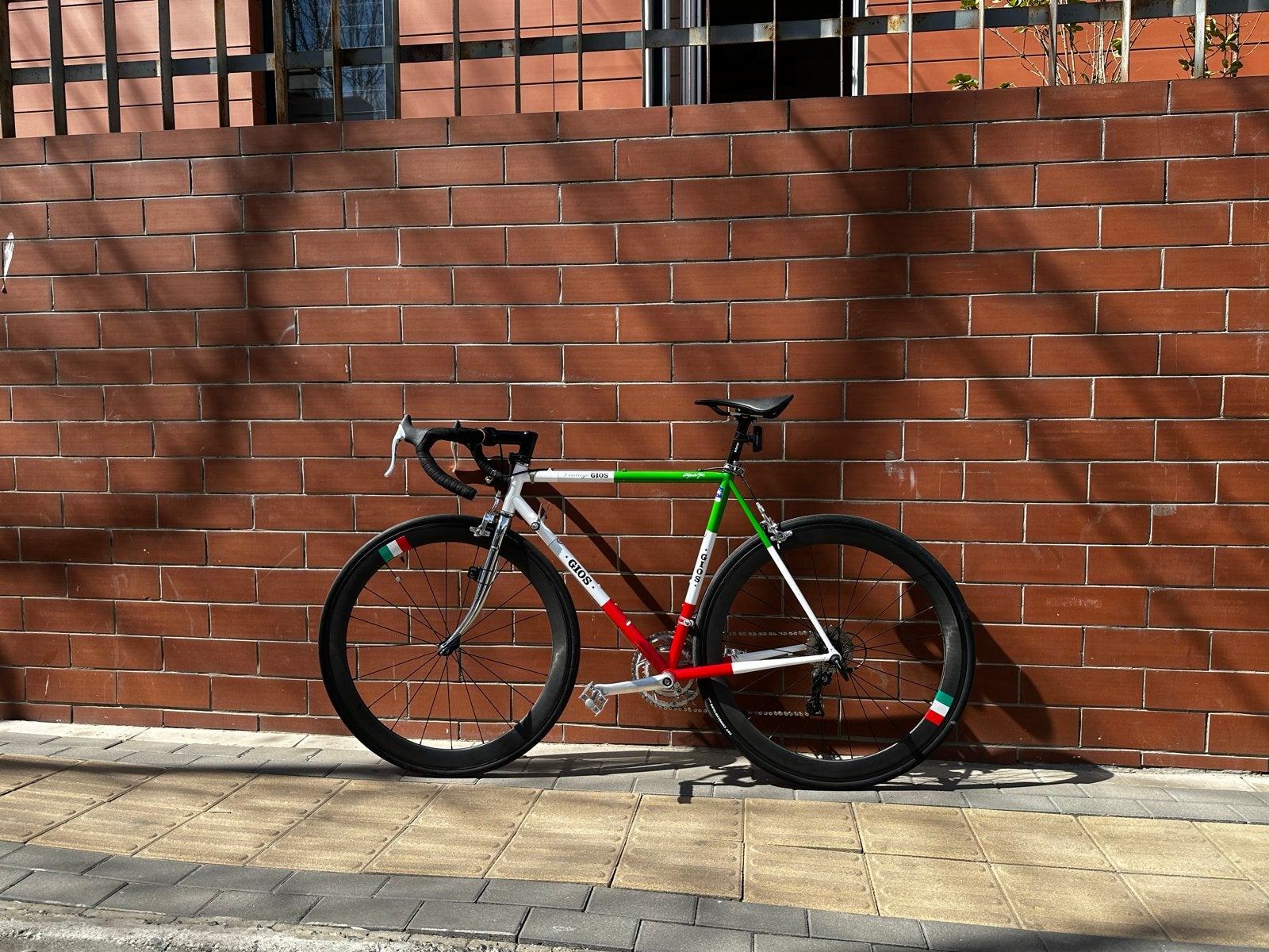 Gios stalen racefiets met carbon wielen, Fietsen en Brommers, 28 inch, Gebruikt, Ophalen, Overige merken