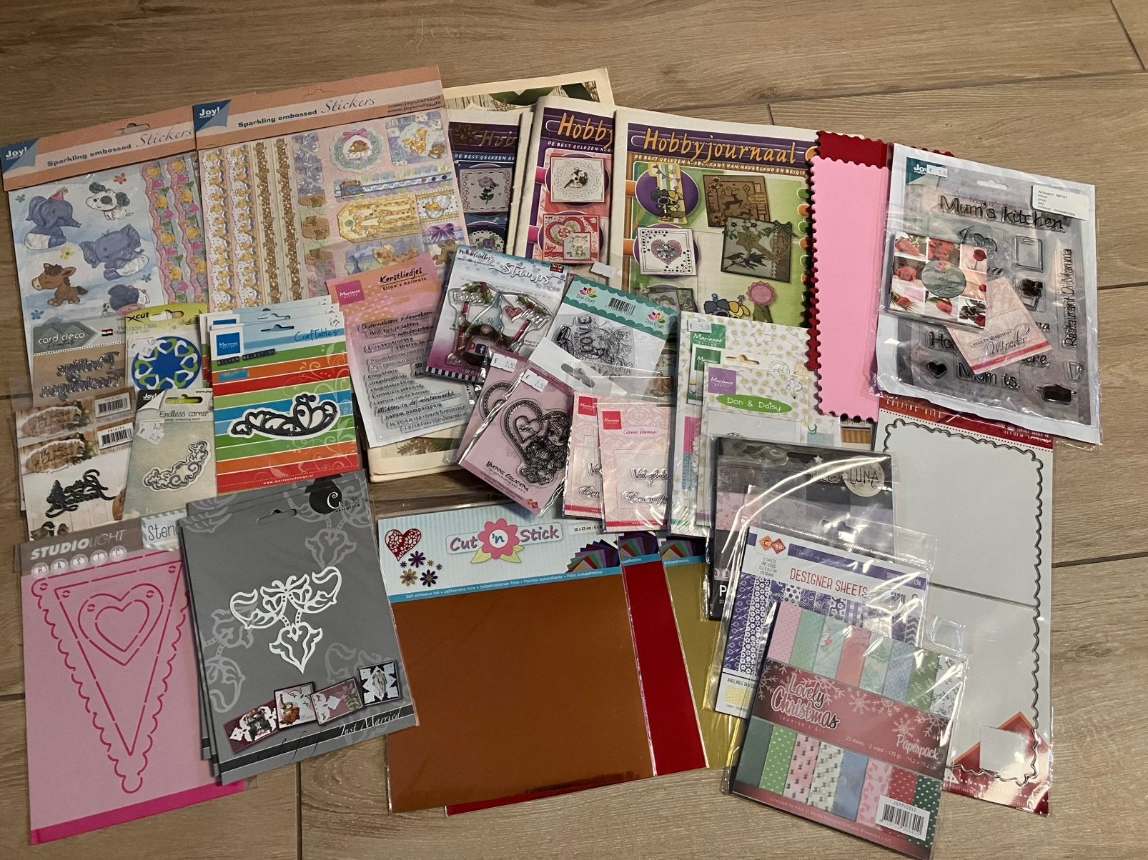 Grote partij kaarten maak materialen / voorbeelden, Ophalen of Verzenden, Zo goed als nieuw, Frame of Mal, Overige merken