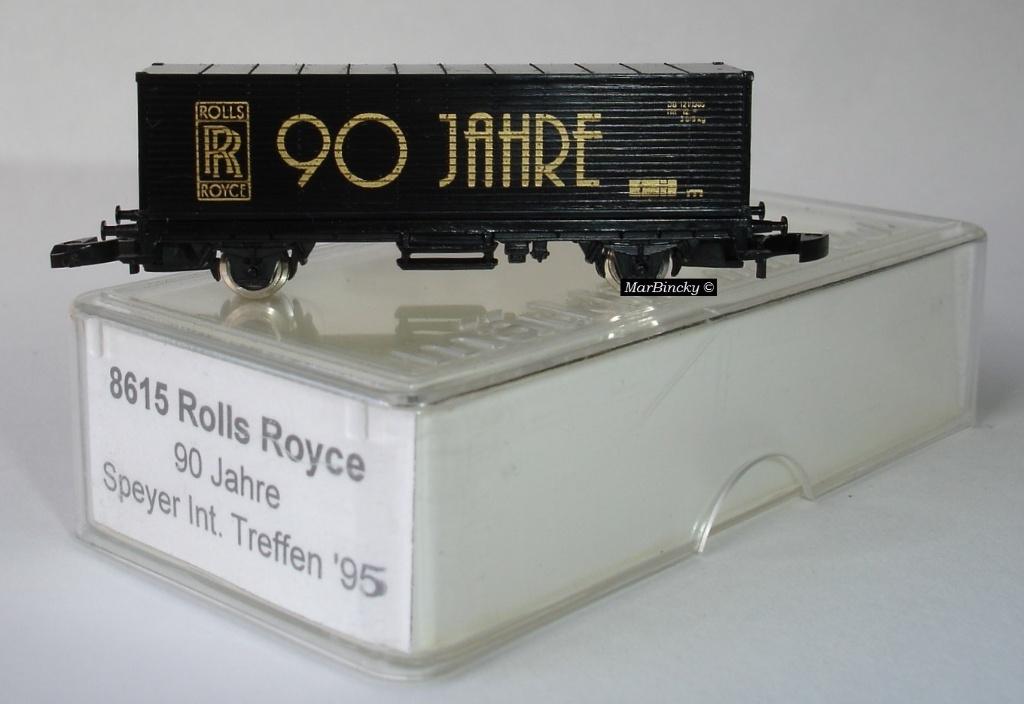 Märklin Z 8615 Rolls Royce 90 Jahre Containerwagen !, Hobby en Vrije tijd, Gelijkstroom, Wagon, Ophalen of Verzenden, Zo goed als nieuw