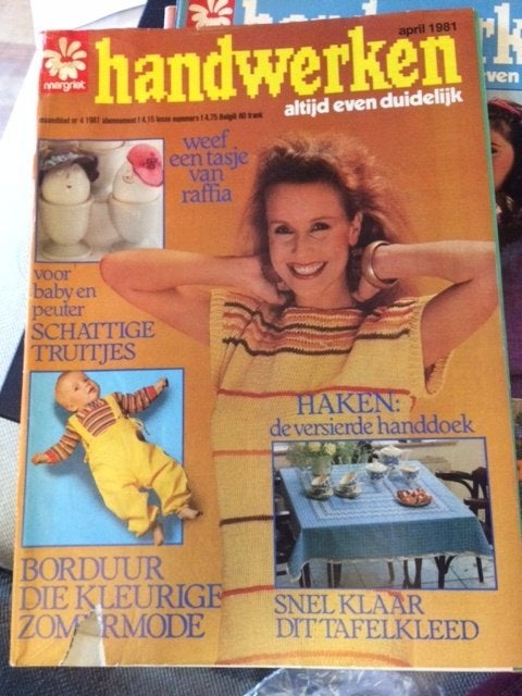 margriet handwerken april 1981 (later steek), Ophalen of Verzenden, Gelezen, Damesbladen