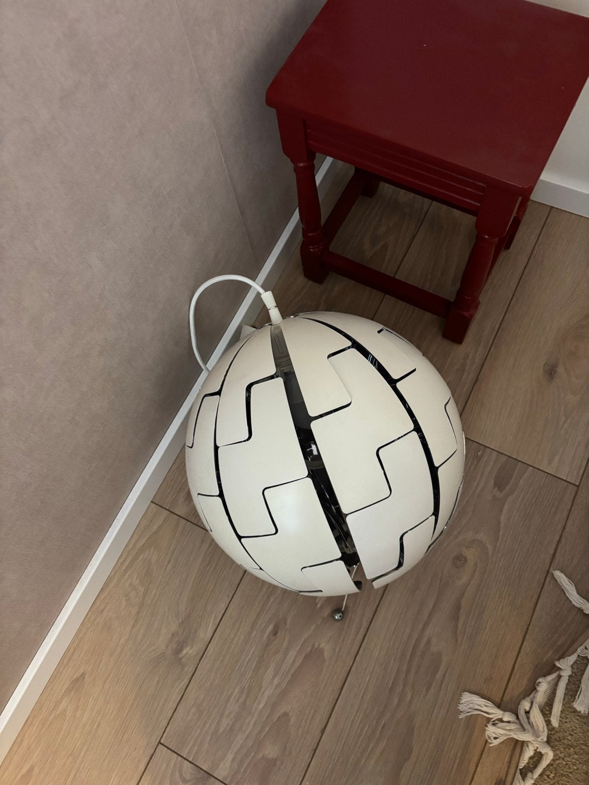 IKEA PS 2014 Hanglamp - Wit/Zilverkleur, Ophalen, Gebruikt, Kunststof, E27 (groot)