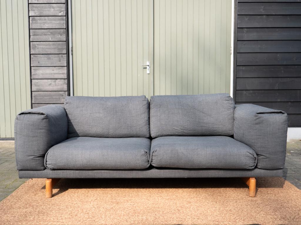 Muuto Rest | 2-zits design bank | antraciet, Gebruikt, Tweepersoons, 75 tot 100 cm, Ophalen of Verzenden
