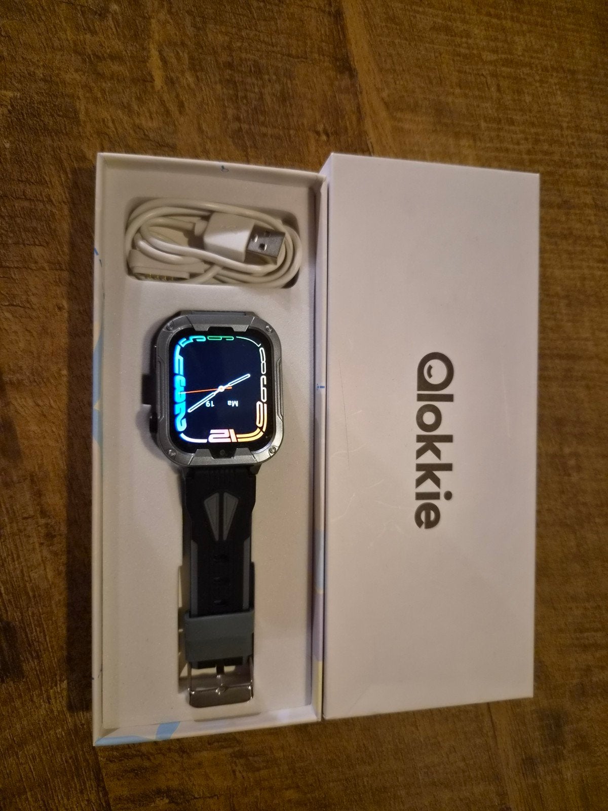 qlokkie horloge kids, Zwart, Ophalen of Verzenden, Zo goed als nieuw, GPS