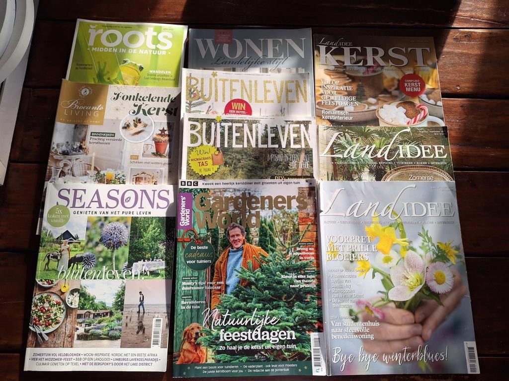 10 x Tuin- en Woonmagazines (Seasons, Landidee, Buitenlev, Boeken, Tijdschriften en Kranten, Ophalen of Verzenden, Gelezen, Overige typen