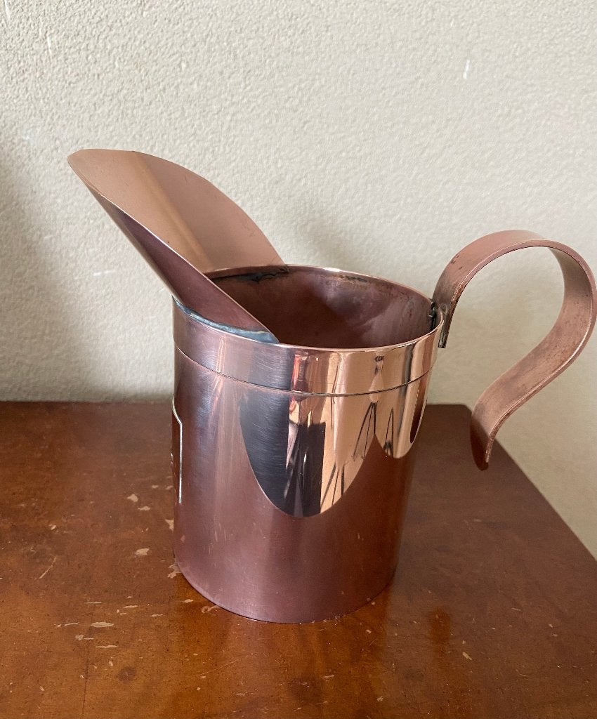 Antieke maatbeker 1/2 liter, Antiek en Kunst, Ophalen of Verzenden, Koper
