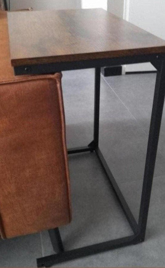 Bank bijzet/ laptoptafeltje, Minder dan 55 cm, Zo goed als nieuw, Rechthoekig, Ophalen
