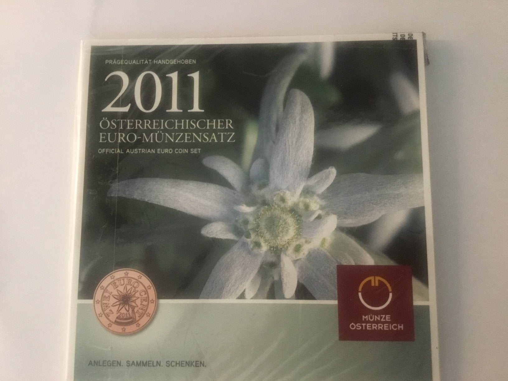 SETJE OOSTENRIjK BU 2011., Postzegels en Munten, Munten | Europa | Euromunten, Ophalen of Verzenden, Oostenrijk, Overige waardes
