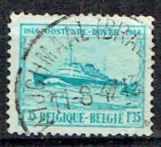 Belgie 1946 Veerboot Oostende-Dover 100 jaar schip, Verzenden, Gestempeld, Overige thema's