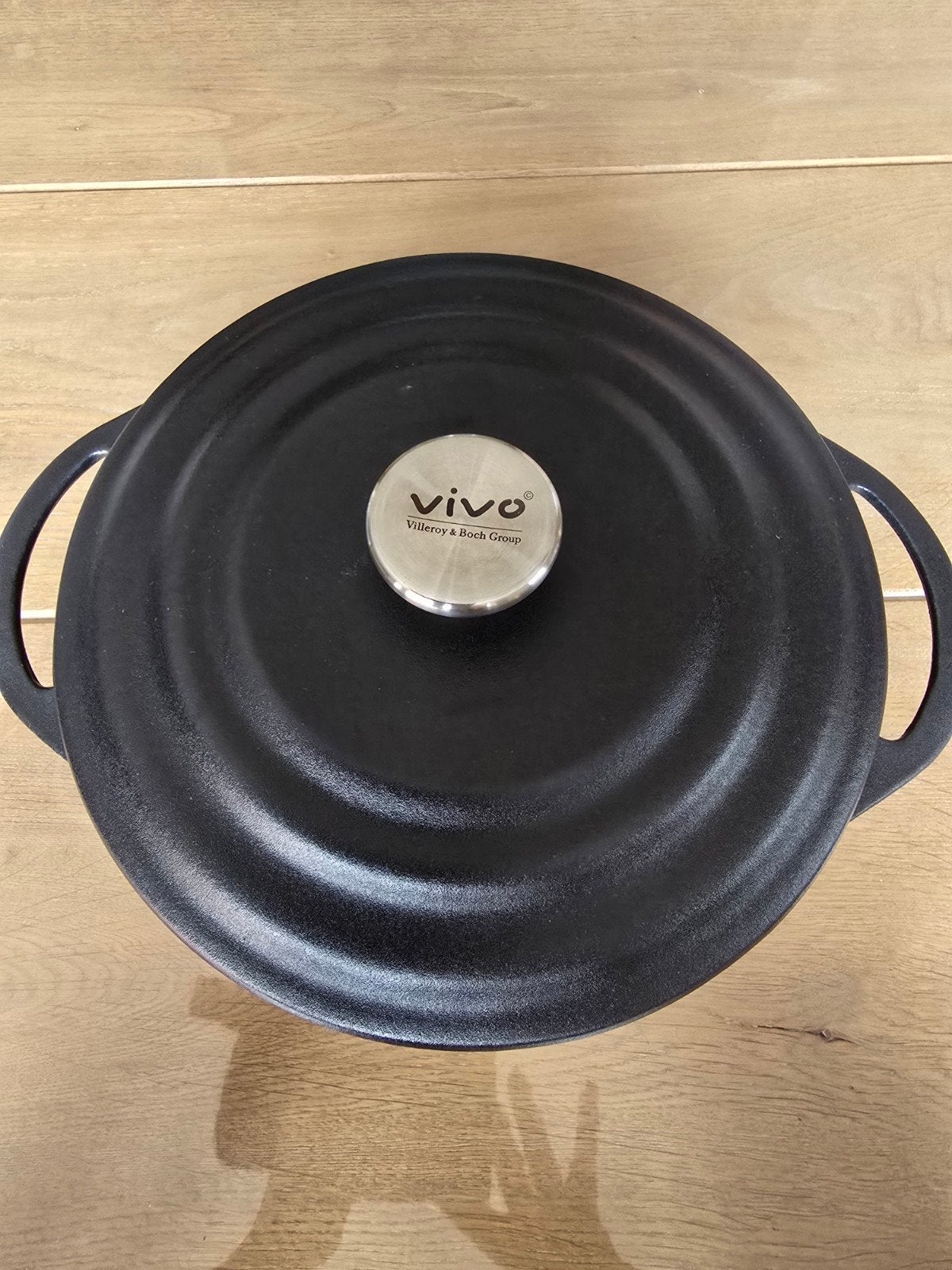 VIVO Gietijzeren Pan 4.2L - Ideaal voor Stoofpotten & BBQ, Ophalen of Verzenden