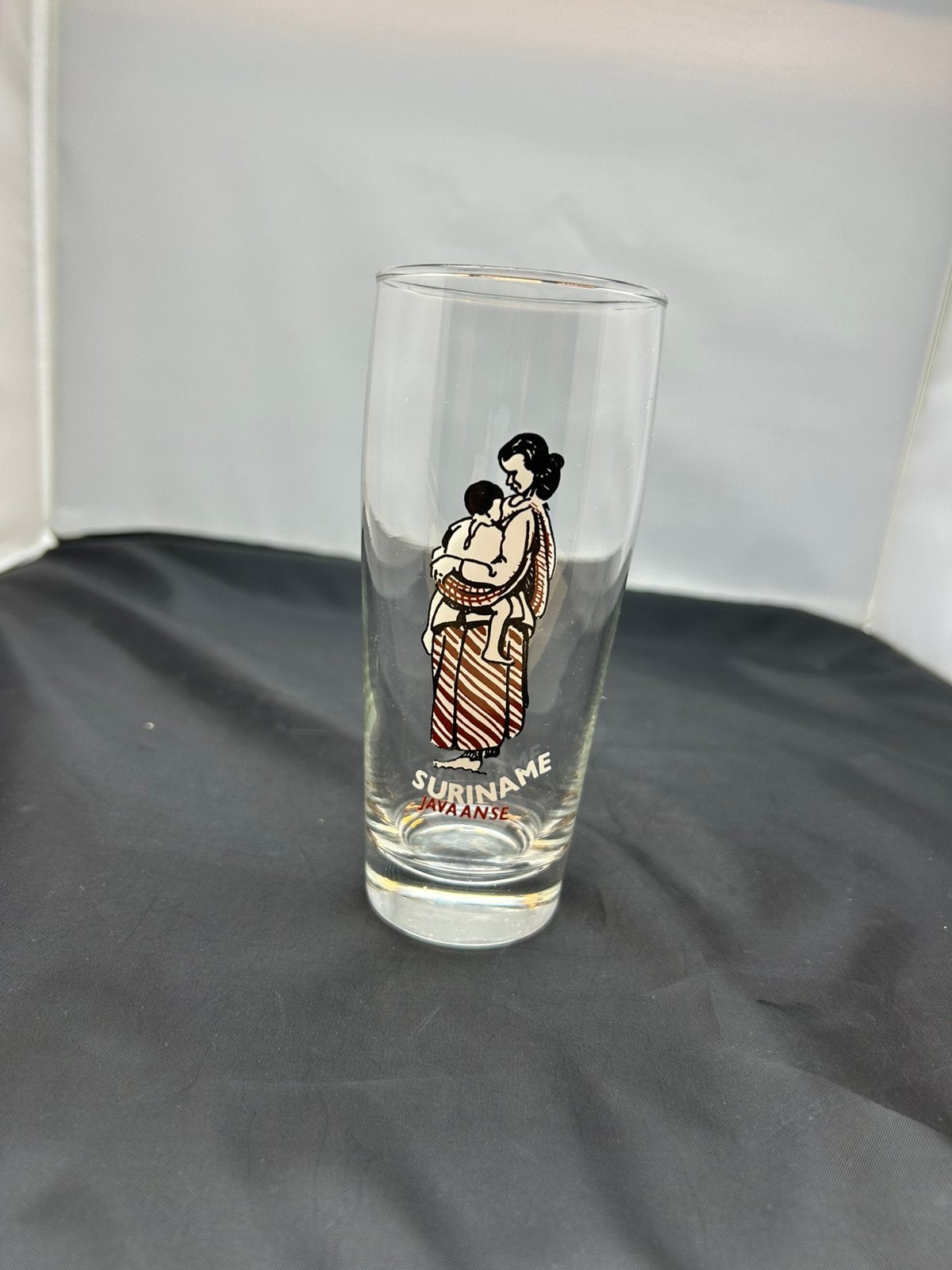 Vintage Suriname verzamelglas/Javaanse cultuur/Moeder & Kind, Ophalen, Zo goed als nieuw, Overige typen