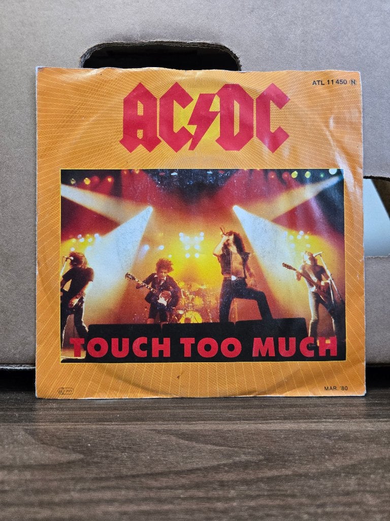 AC/DC - Touch too much, 7 inch, Single, Ophalen of Verzenden, Fotohoes