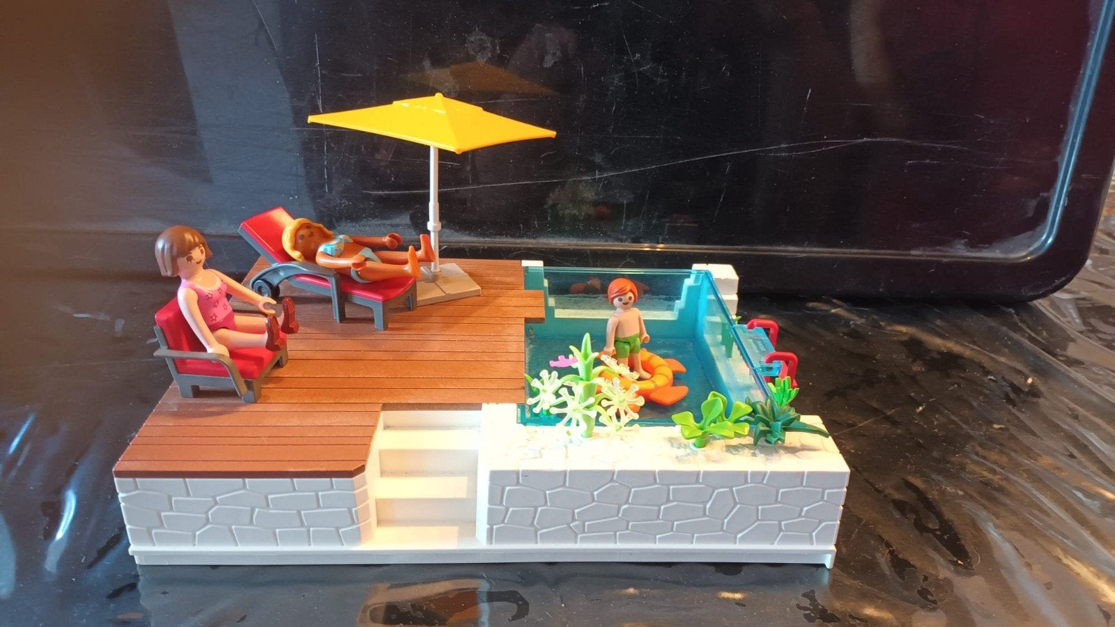 Playmobil Zwembad Setje met Figuren en Accessoires, Ophalen of Verzenden, Gebruikt, Summer fun, Overige typen