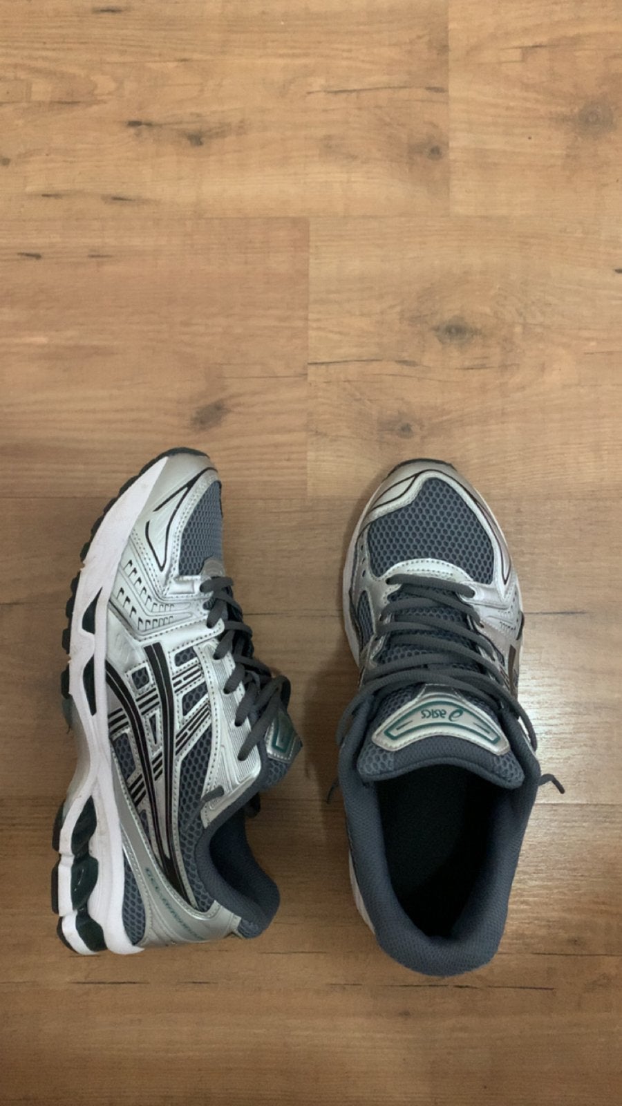 Asics Kayano 14 Metropolis Jasper Green Sneakers. Maat EU 44, Ophalen, Gedragen, Overige kleuren, Sneakers of Gympen