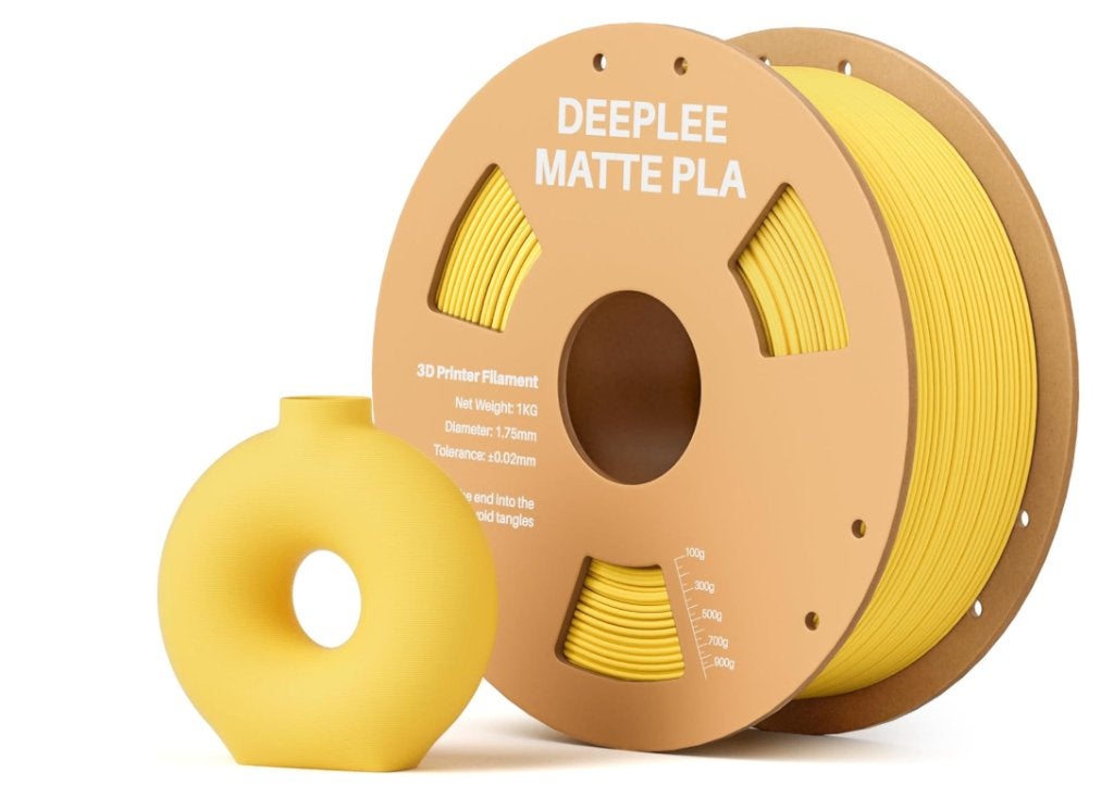 PLA Matte Sunshine Yellow filament 1,75 mm, 1kg 3d printer, Ophalen of Verzenden, Nieuw, Filamentrollen