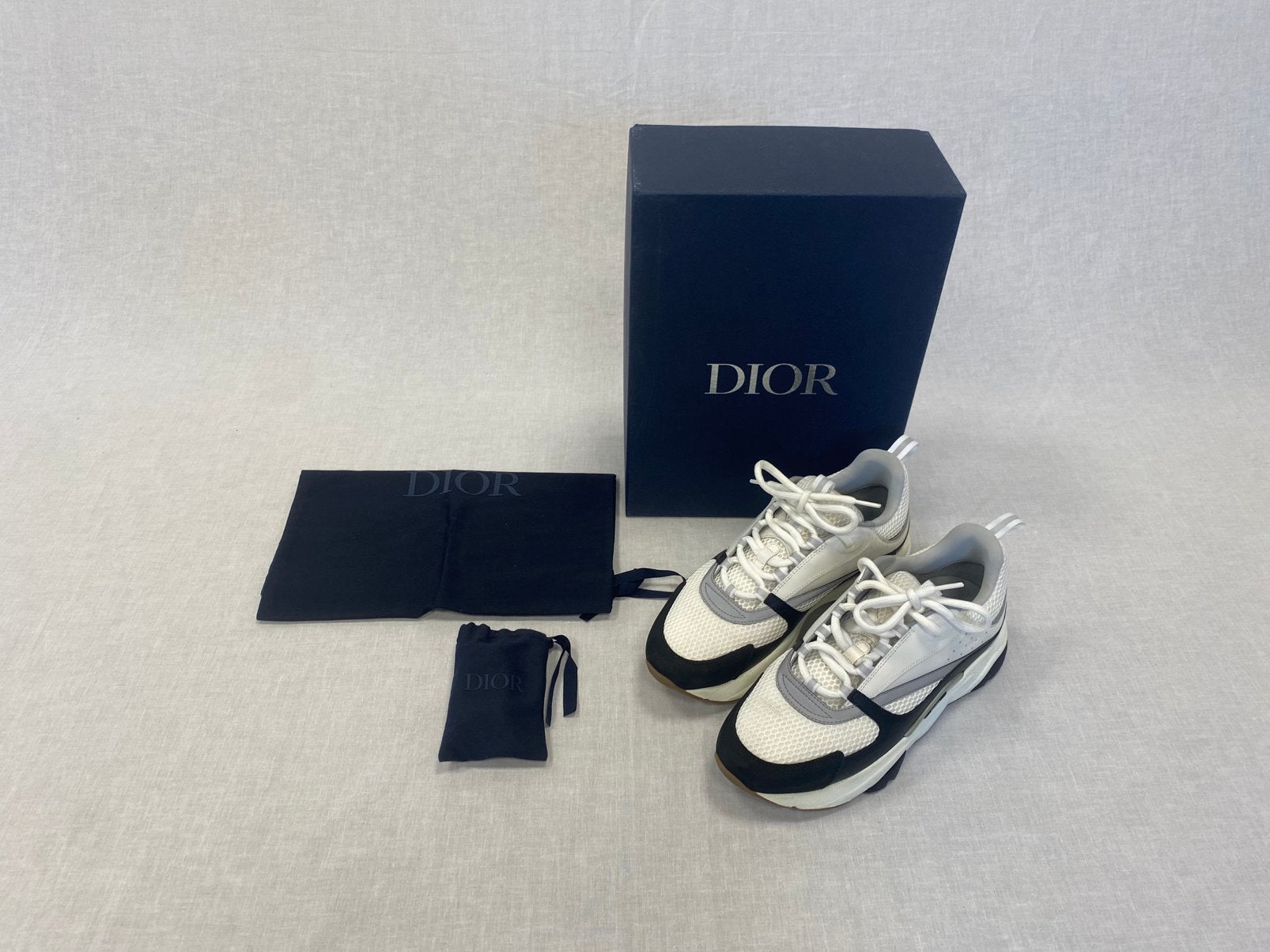 Dior B22 Black/Grey Size 43, Verzenden, ., Zwart, .