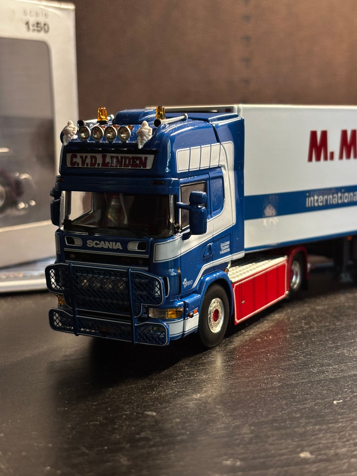 Wsi scania C.V.D.Linden, Ophalen of Verzenden, Zo goed als nieuw, Bus of Vrachtwagen, Wsi